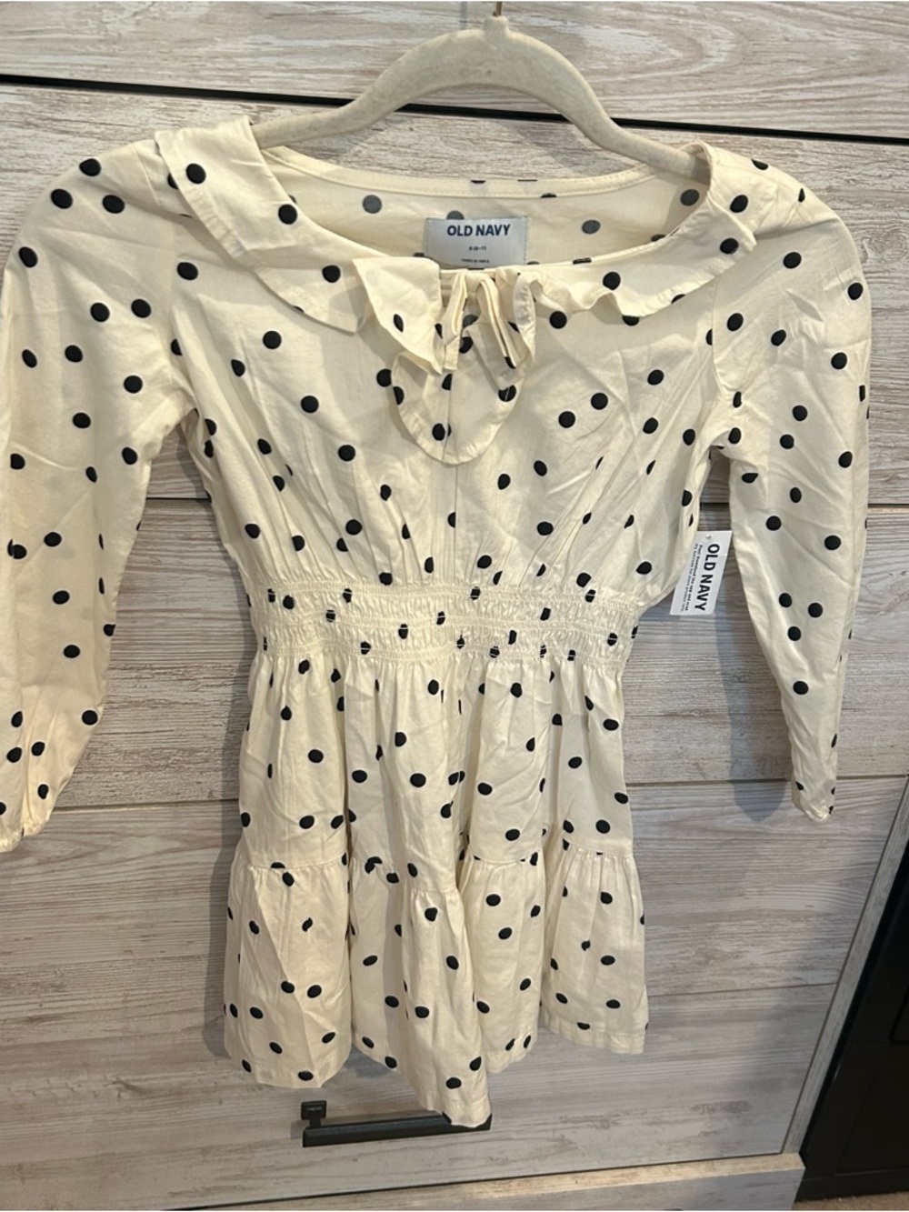 NWT Long-Sleeve Ruffle-Trim Tiered Dress for Girls - Picture 3 of 6